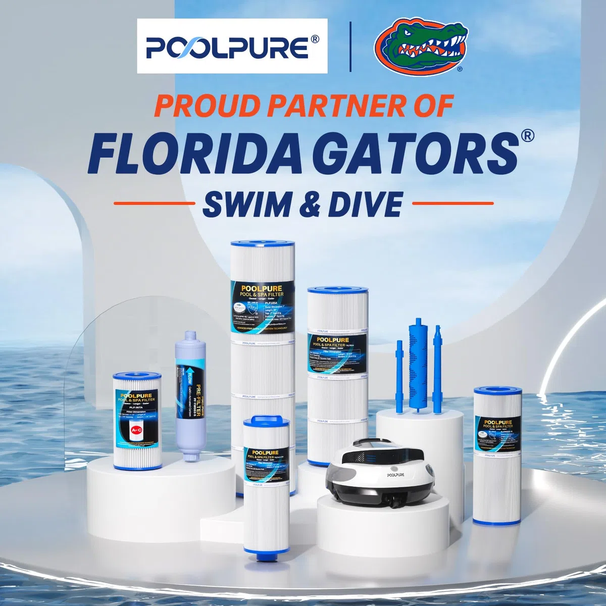 POOLPURE Filtre Sap PLF6CH-961RP remplace PJW60TL-OT-F2S, PJW60TL-OT_x005f, Jacuzzi Prem J300, J400, Unicel 6CH-961, Filbur FC-2715, 6541-383, 6540-476, 60 S60 q.ft Cartouche filtrante Lot de 2