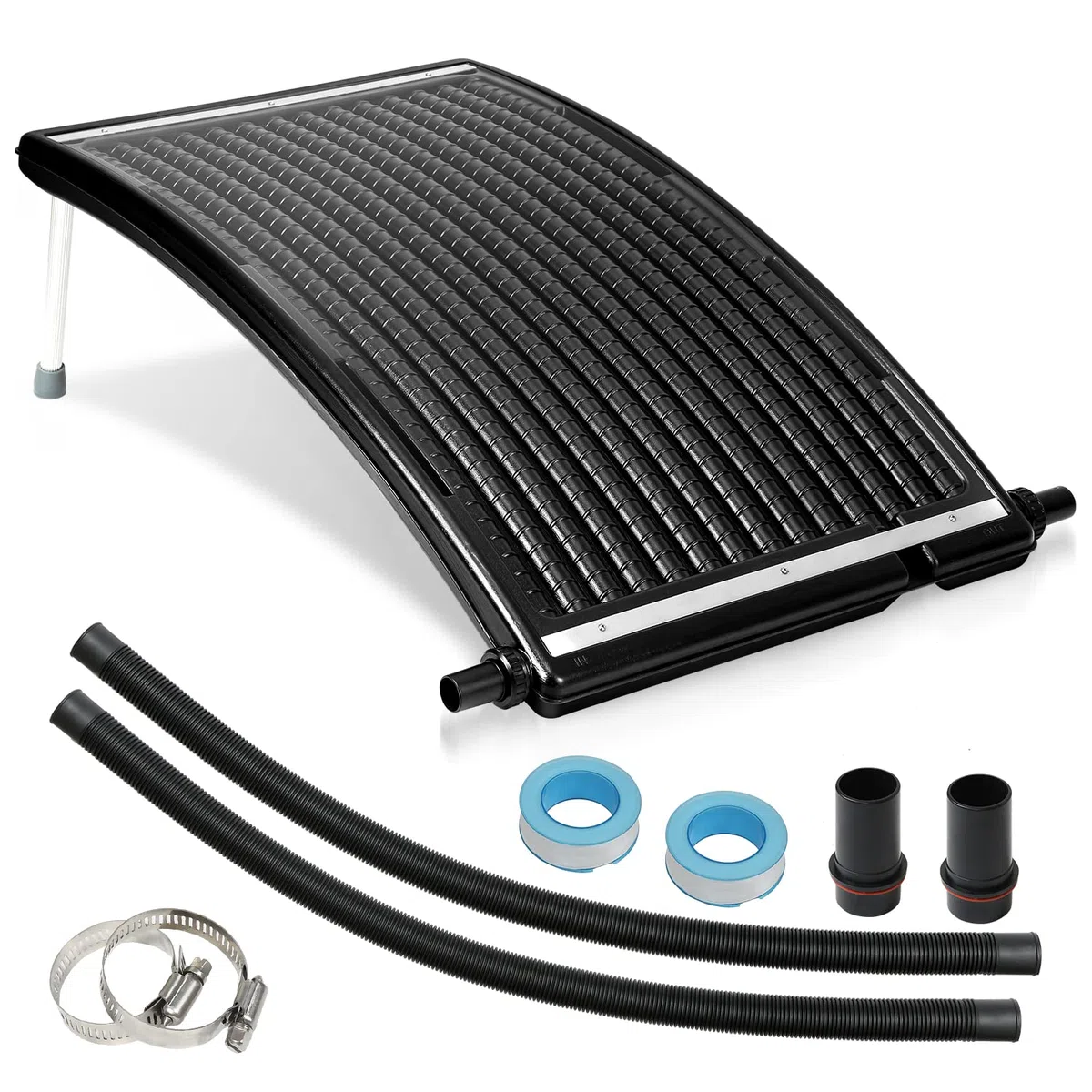 Lospitch Panneau de Chauffage Solaire - Capacité : 15 l - 110 x 69 x 14 cm - Débit : 10 000 l/h - Raccordement : Ø 38 mm - Chauffage solaire pour eau de piscine chauffante