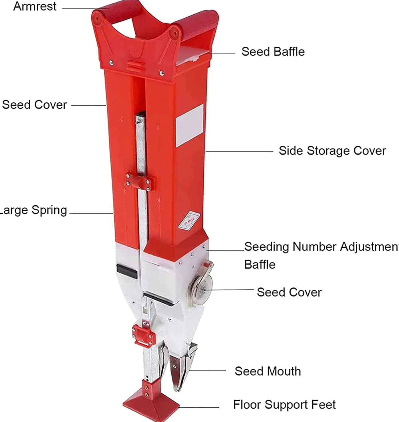 Transplanteur de semis, Repiqueuse Acier Inoxydable, semoir de précision en métal de Jardin Tenu dans la Main, pour Planter des Tulipes Tomate Pomme de Terre