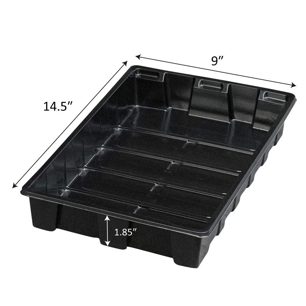 Gardzen Lot de 10 plateaux de semences, plateaux de culture réutilisables, parfaits pour le démarrage des graines, les microgreens, le jardinage d'intérieur et les pépinières de plantes en serre – Pas
