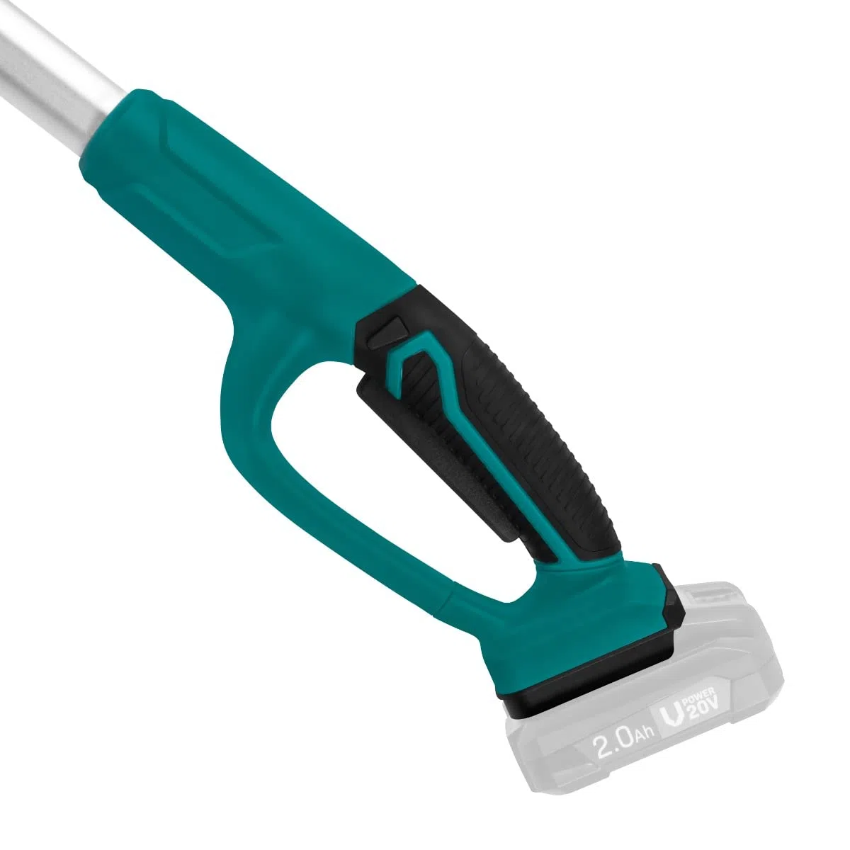 VONROC Élagueuse sur perche sans fil 20V (sans batterie, ni chargeur rapide) - Tête inclinable - Perche extensible (200-260 cm) - Chaine 44T, 5m/d