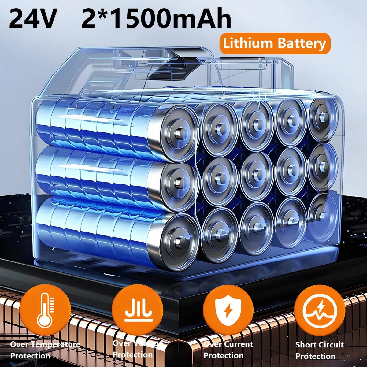 Motobineuse Batterie 24V Motoculteur éLectrique sans Fil avec 2 Batteries de 1500 Mah et Chargeur Motobineuse éLectrique Largeur de Travail 10 Cm Profondeur 10 Cm pour Jardinage et Cultivate
