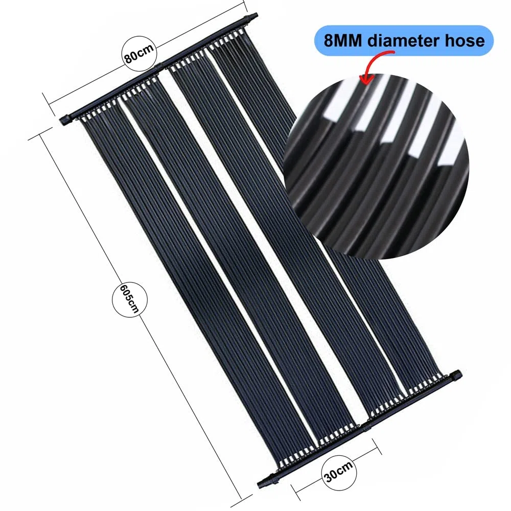 605 x 80 cm piscine chauffage Chauffage Panneau solaire solaire absorbeur pour piscine chauffage solaire