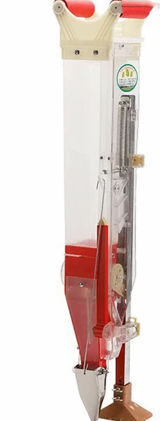 Transplanteur de semis, Repiqueuse Acier Inoxydable, semoir de précision en métal de Jardin Tenu dans la Main, pour Planter des Tulipes Tomate Pomme de Terre