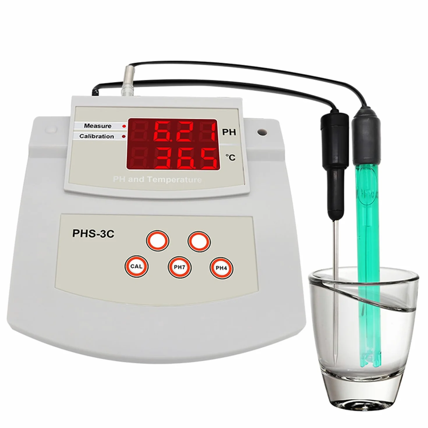 PH-mètre De Laboratoire De Paillasse, Testeur De PH Numérique, Électrodes PH/Temp 2, Calibrage Automatique, Précision du PH ± 0,01, pour Aquarium, Laboratoire, Piscine