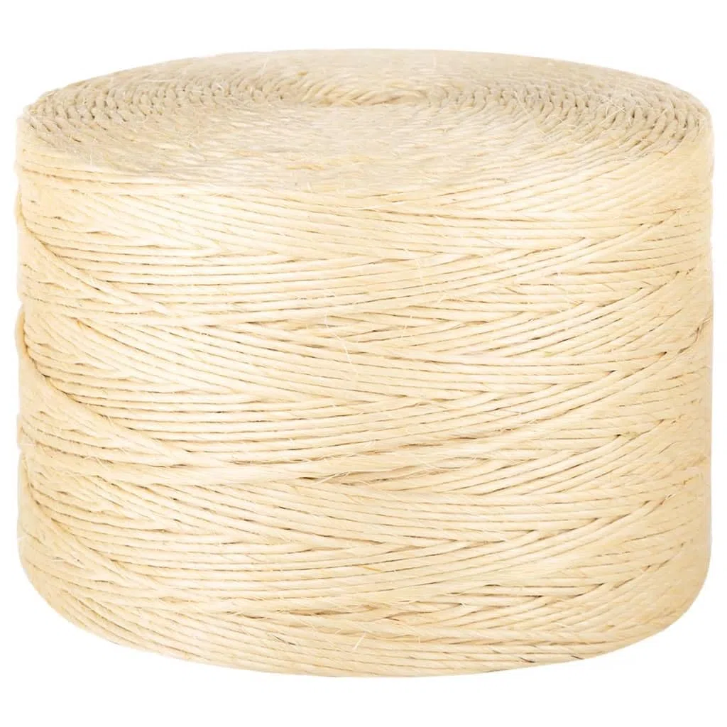 Corde en Chanvre Naturel pour Réparation et Remplacement, Corde de Rechange pour Jardinage Décoration Artisanale, Résistant à la Déchirure, Brun 3 mm x 2000 m Sisal
