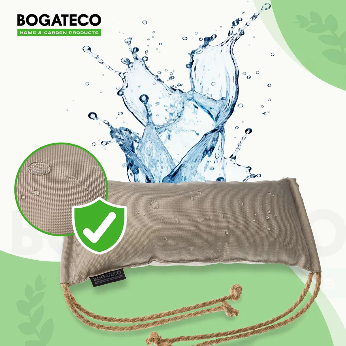 BOGATECO Transat de Jardin Pliable en Bois avec Coussin - Chilienne de Terrasse et Balcon - Chaise Longue Extérieur - Bain de Soleil Pliant - 100 x 55 x 90 cm - Brun foncé