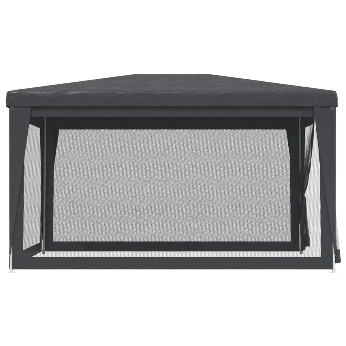 Tente de jardin 3 x 4 m Gazebo pour jardin tonnelle avec 4 parties latérales moustiquaire avec fermeture éclair protection UV pour patio extérieur événements fête gris anthracite