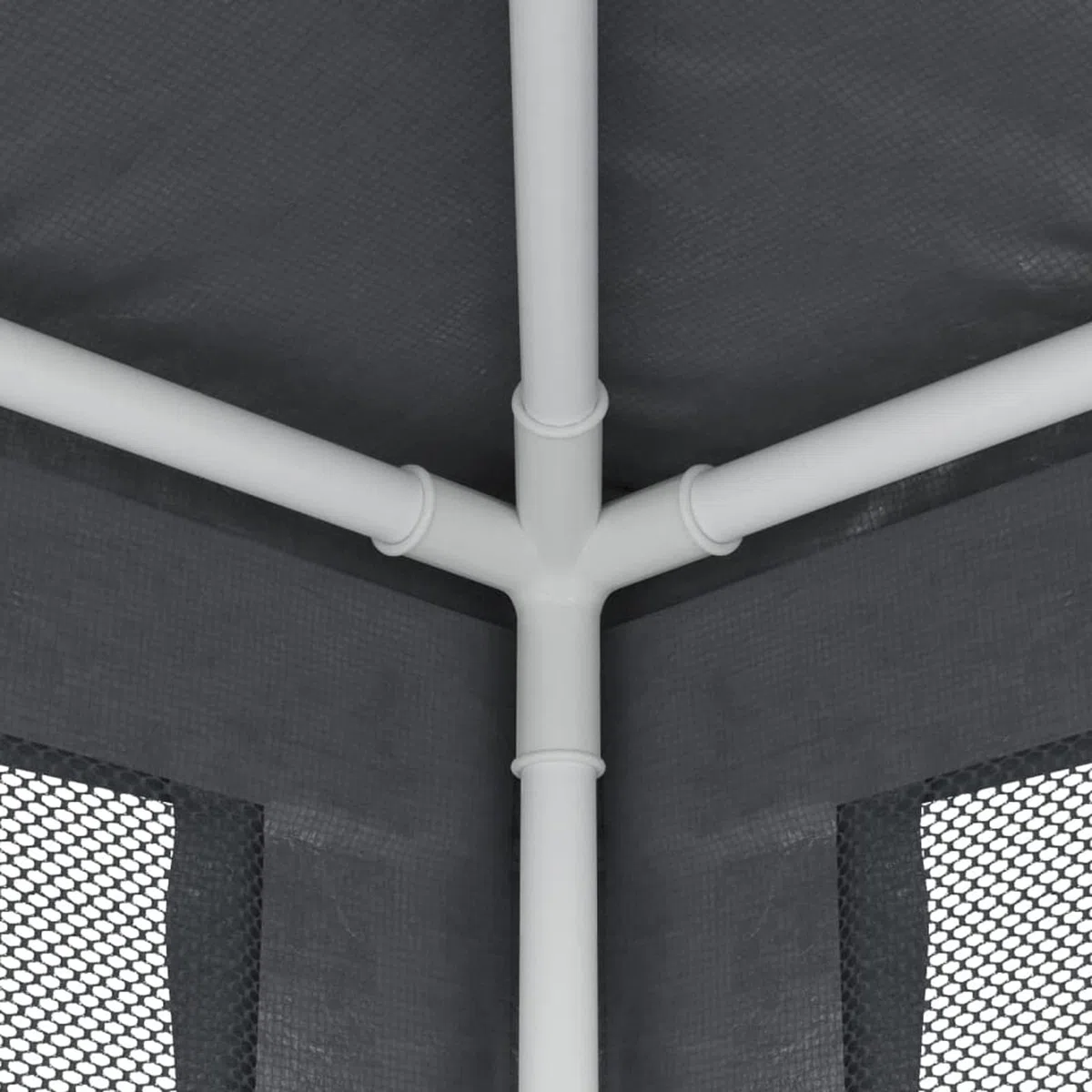 Tente de jardin 3 x 4 m Gazebo pour jardin tonnelle avec 4 parties latérales moustiquaire avec fermeture éclair protection UV pour patio extérieur événements fête gris anthracite